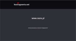 Desktop Screenshot of osns.pl