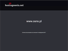 Tablet Screenshot of osns.pl
